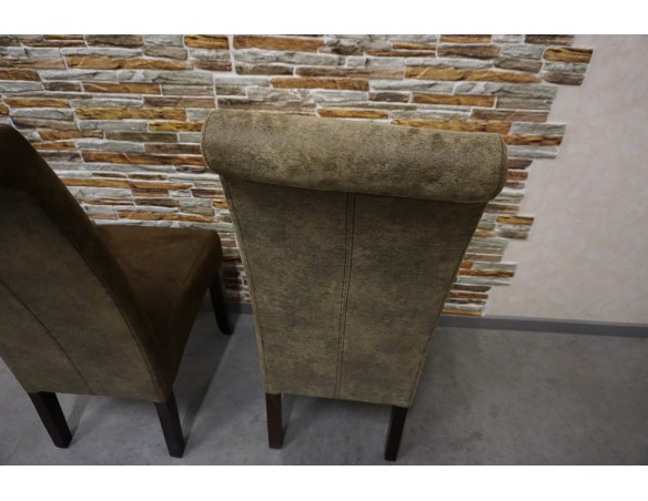 KRZESŁA CIEMNE NOWOCZESNE SZER. 48 CM  komplet 2 szt