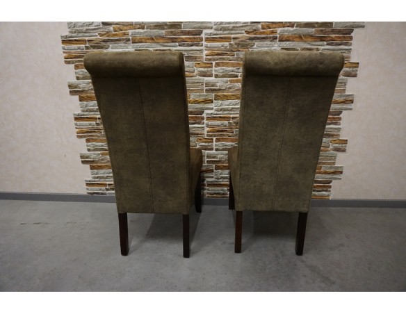 KRZESŁA CIEMNE NOWOCZESNE SZER. 48 CM  komplet 2 szt