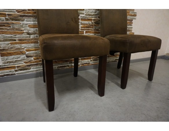 KRZESŁA CIEMNE NOWOCZESNE SZER. 48 CM  komplet 2 szt