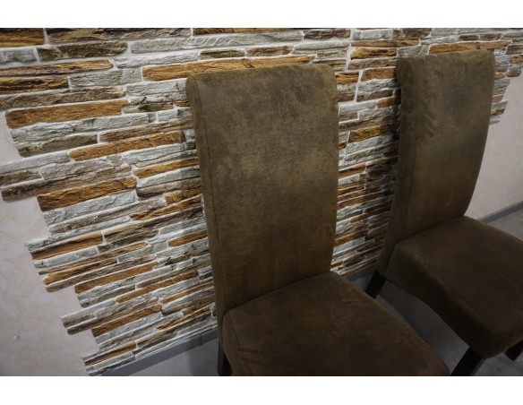 KRZESŁA CIEMNE NOWOCZESNE SZER. 48 CM  komplet 2 szt