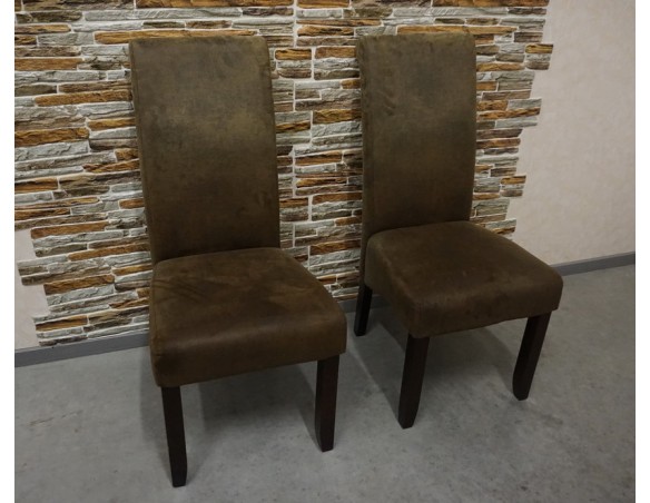 KRZESŁA CIEMNE NOWOCZESNE SZER. 48 CM  komplet 2 szt