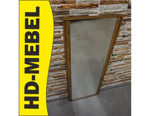 LUSTRO WYSOKIE W DĘBOWEJ RAMIE 45/120 CM