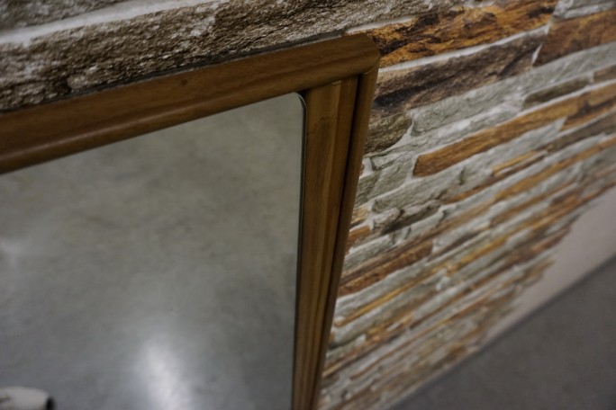 LUSTRO WYSOKIE W DĘBOWEJ RAMIE 45/120 CM