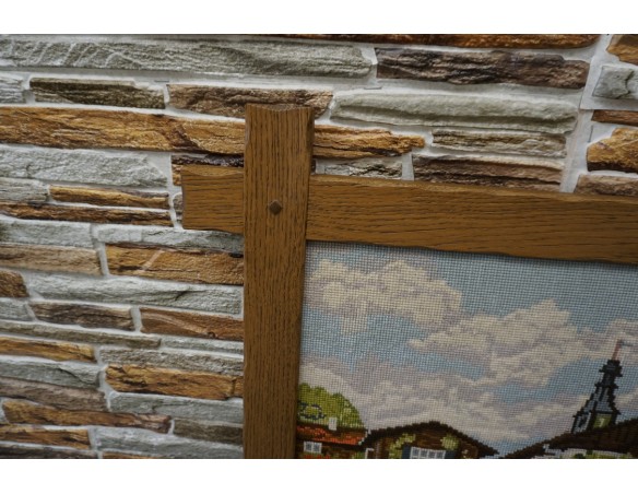 OBRAZEK GOBELIN W DREWNIANEJ RAMIE 70/60