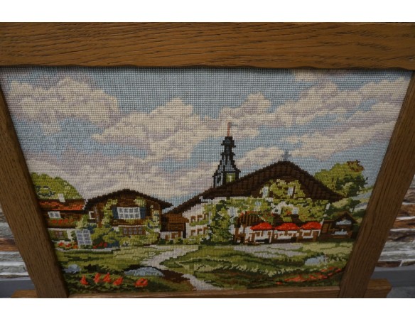 OBRAZEK GOBELIN W DREWNIANEJ RAMIE 70/60