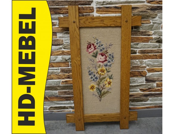 OBRAZEK GOBELIN W DREWNIANEJ RAMIE 40/68