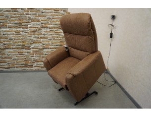 FOTEL ELEKTRYCZNY NA PILOTA POMOC WSTAWANIA ODCIENIE BRĄZU 3w1