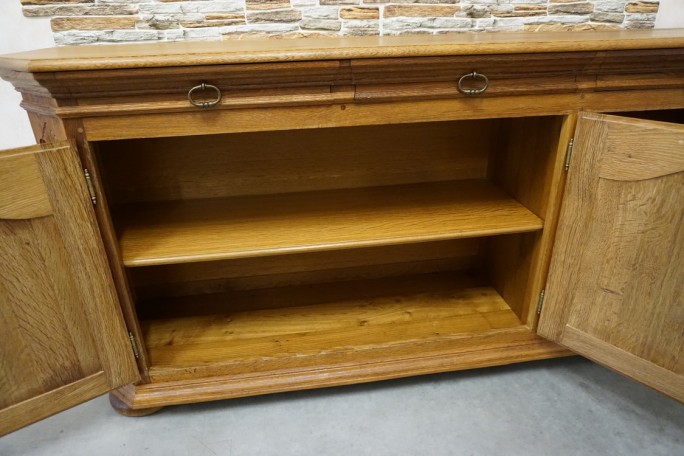 KOMODA DĘBOWA 3 DRZWIOWA LITY DĄB SZER. 199 CM