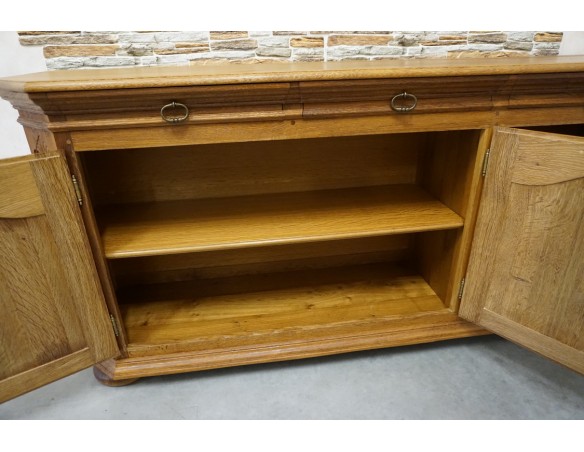 KOMODA DĘBOWA 3 DRZWIOWA LITY DĄB SZER. 199 CM