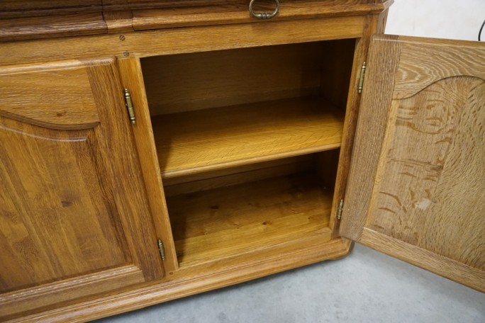 KOMODA DĘBOWA 3 DRZWIOWA LITY DĄB SZER. 199 CM