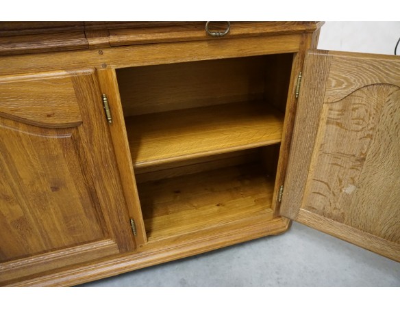 KOMODA DĘBOWA 3 DRZWIOWA LITY DĄB SZER. 199 CM