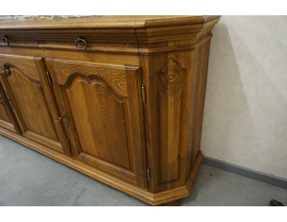 KOMODA DĘBOWA 3 DRZWIOWA LITY DĄB SZER. 199 CM