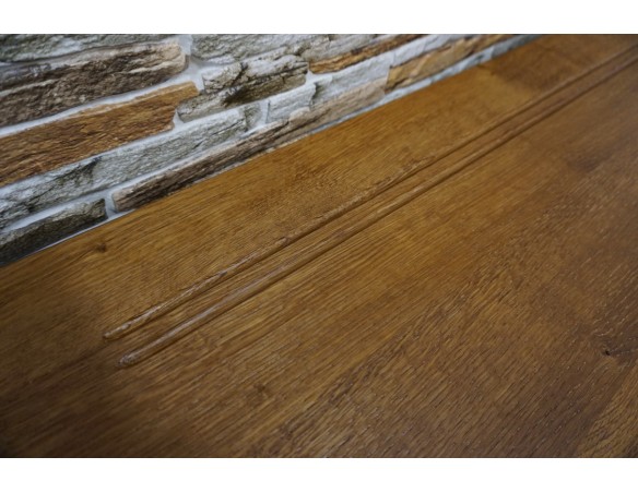 KOMODA DĘBOWA 3 DRZWIOWA LITY DĄB SZER. 199 CM