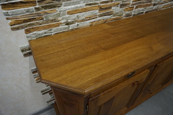 KOMODA DĘBOWA 3 DRZWIOWA LITY DĄB SZER. 199 CM