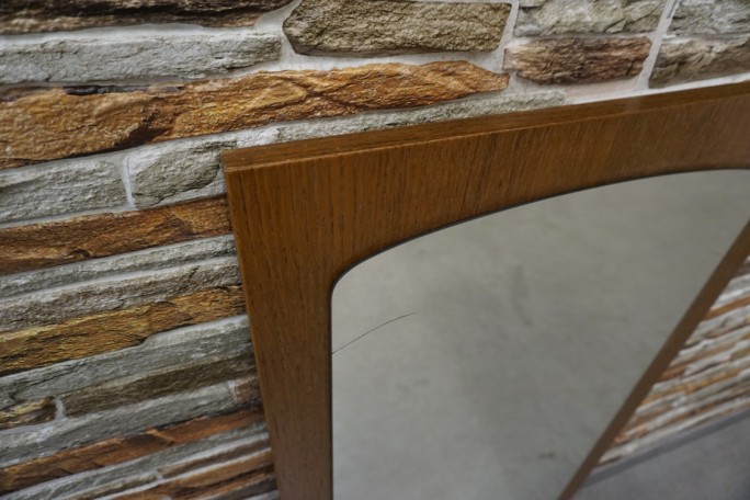 LUSTRO W RAMIE DĘBOWEJ 50x92 CM