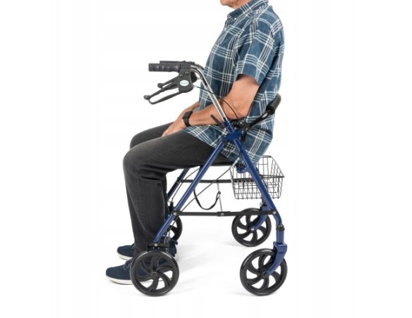 Wynajem Chodzik Podpórka czterokołowa z siedziskiem