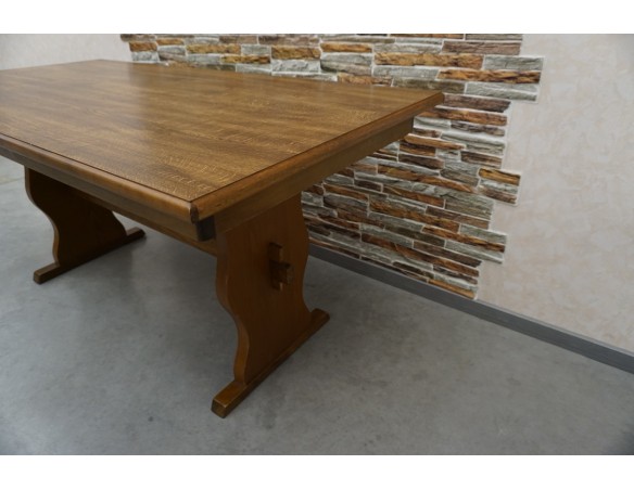 STÓŁ DEBOWY PROSTOKĄTNY SOLIDNY SZER. 160 CM