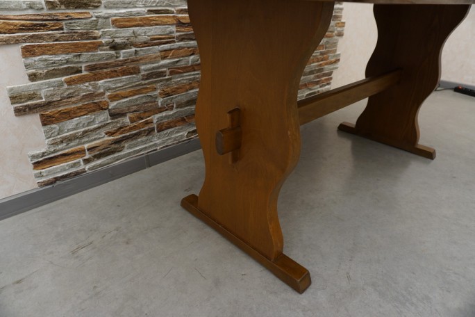 STÓŁ DEBOWY PROSTOKĄTNY SOLIDNY SZER. 160 CM