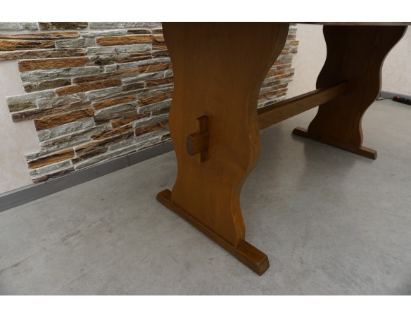 STÓŁ DEBOWY PROSTOKĄTNY SOLIDNY SZER. 160 CM