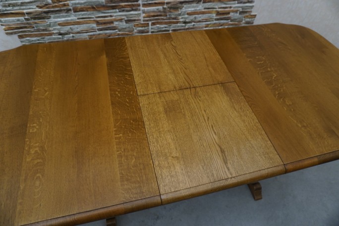 STÓŁ ROZKŁADANY DĘBOWY SZER. 145 CM