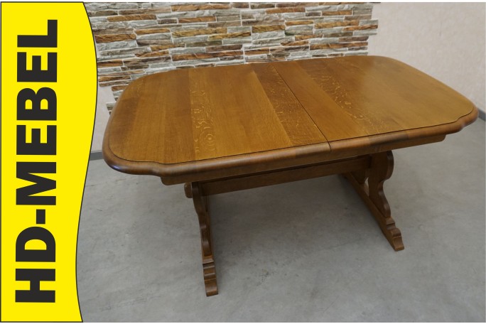 STÓŁ ROZKŁADANY DĘBOWY SZER. 145 CM