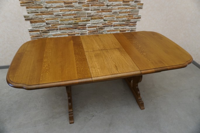 STÓŁ ROZKŁADANY DĘBOWY SZER. 145 CM