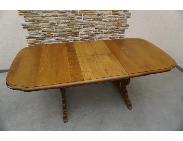 STÓŁ ROZKŁADANY DĘBOWY SZER. 145 CM