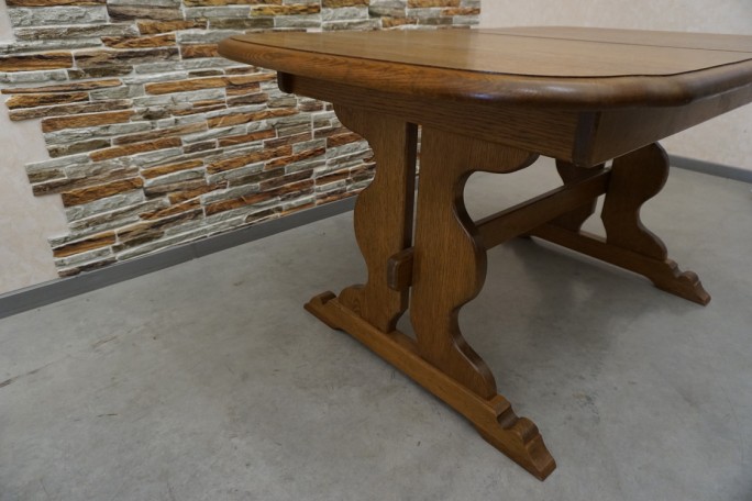 STÓŁ ROZKŁADANY DĘBOWY SZER. 145 CM