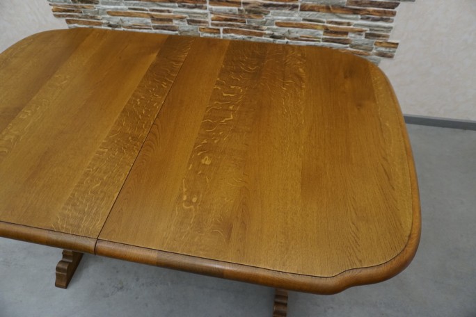 STÓŁ ROZKŁADANY DĘBOWY SZER. 145 CM