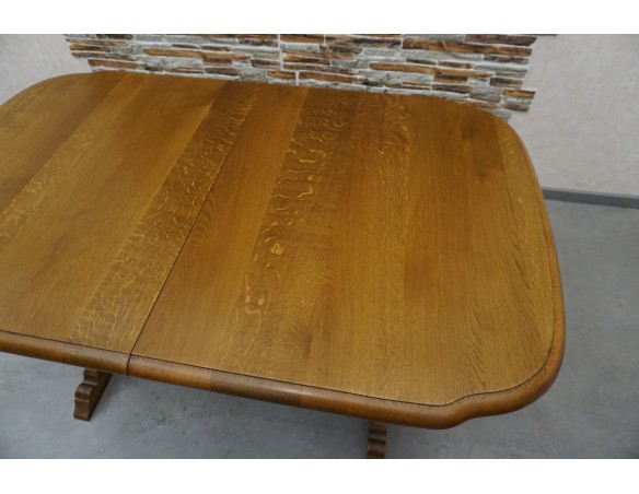 STÓŁ ROZKŁADANY DĘBOWY SZER. 145 CM