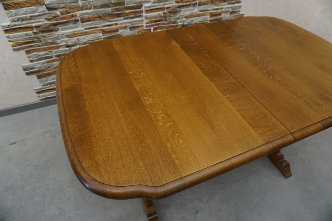 STÓŁ ROZKŁADANY DĘBOWY SZER. 145 CM