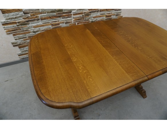 STÓŁ ROZKŁADANY DĘBOWY SZER. 145 CM