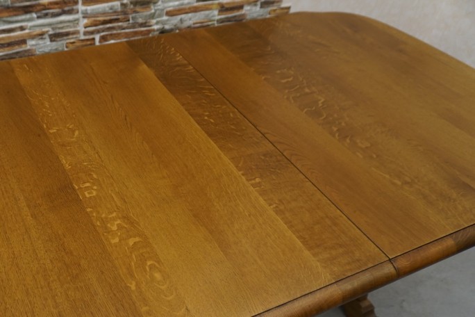 STÓŁ ROZKŁADANY DĘBOWY SZER. 145 CM