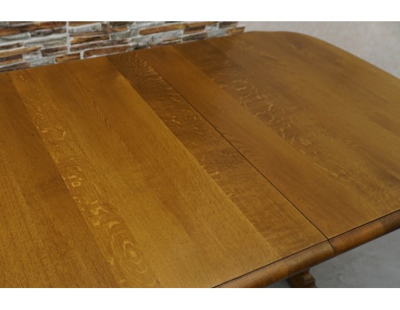 STÓŁ ROZKŁADANY DĘBOWY SZER. 145 CM