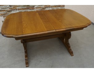 STÓŁ ROZKŁADANY DĘBOWY SZER. 145 CM 2