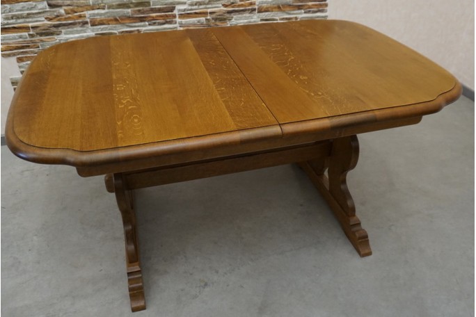 STÓŁ ROZKŁADANY DĘBOWY SZER. 145 CM