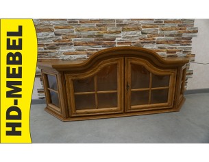 WITRYNA WISZĄCA DĘBOWA PODŚWIETLANA SZER. 165 CM