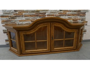 WITRYNA WISZĄCA DĘBOWA PODŚWIETLANA SZER. 165 CM 2