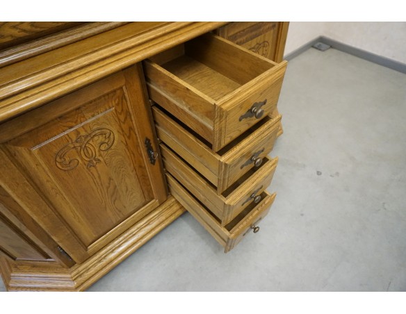 WITYRNA Z KOMODĄ DĘBOWA SZER. 160 CM