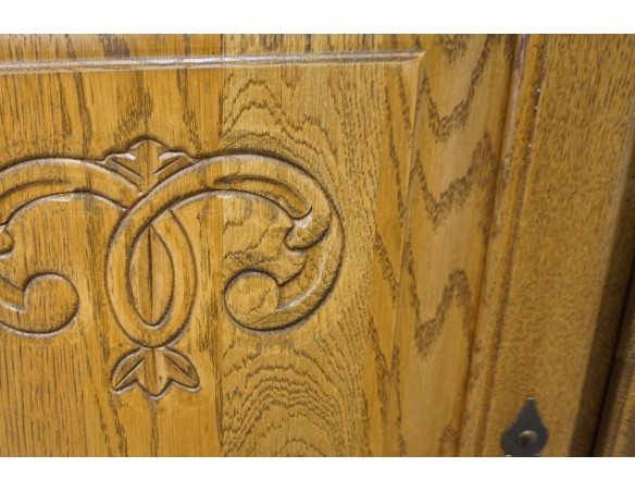 WITYRNA Z KOMODĄ DĘBOWA SZER. 160 CM