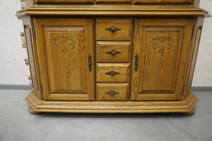 WITYRNA Z KOMODĄ DĘBOWA SZER. 160 CM