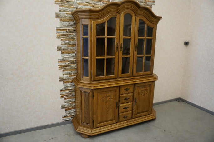 WITYRNA Z KOMODĄ DĘBOWA SZER. 160 CM