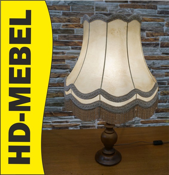 LAMPA ORZECHOWA NABLATOWA STOJĄCA 45/45 CM