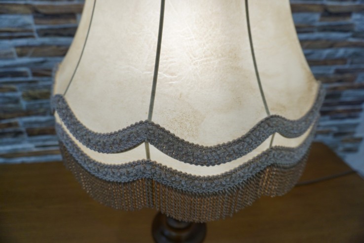 LAMPA ORZECHOWA NABLATOWA STOJĄCA 45/45 CM