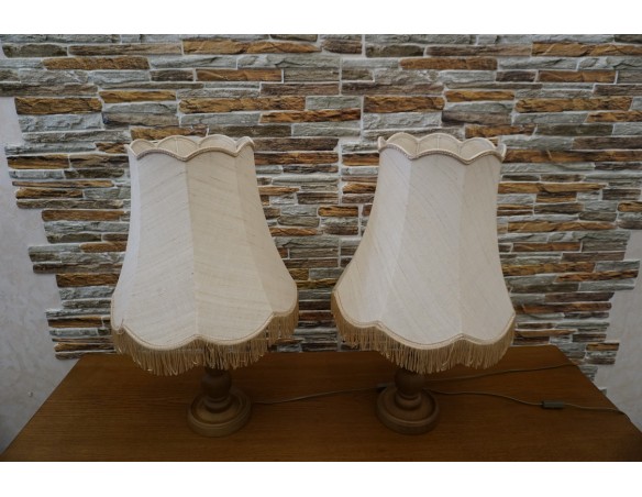 LAMPA STOJĄCA DĘBOWA 40/40 CM 2 SZT. KOMPLET