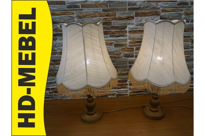 LAMPA STOJĄCA DĘBOWA 40/40 CM 2 SZT. KOMPLET