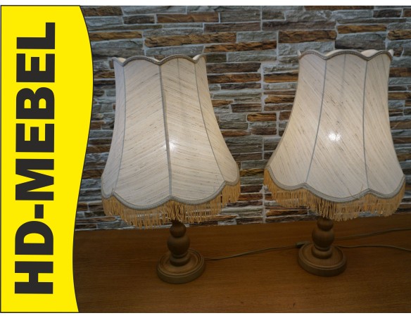 LAMPA STOJĄCA DĘBOWA 40/40 CM 2 SZT. KOMPLET