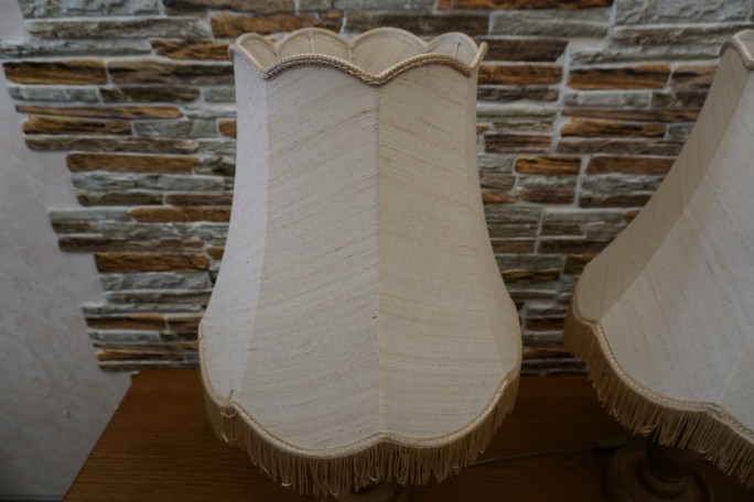 LAMPA STOJĄCA DĘBOWA 40/40 CM 2 SZT. KOMPLET