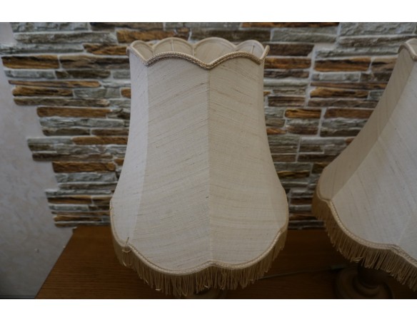 LAMPA STOJĄCA DĘBOWA 40/40 CM 2 SZT. KOMPLET