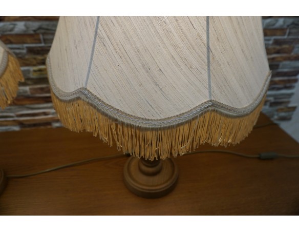 LAMPA STOJĄCA DĘBOWA 40/40 CM 2 SZT. KOMPLET